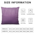 thumbnail image 6 of Nawypu Aiking Home 2pcs Faux 2pcs Square Throw Pillow Cover, Zipper Closure, Eggplant (Set of 2), 6 of 6