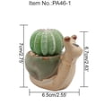 thumbnail image 2 of Macetas de plantas suculentas de animales, macetas de tortugas pequeñas, mini contenedores de plantas florales, decoración de animales, 2 of 5