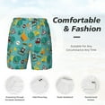 thumbnail image 6 of Picia Trucks And Excavators pattern Mens Swim Trunks with Compression Liner Stretch Beach Shorts Quick Dry with Zipper Pockets No-Chafing Board Shorts-Medium, 6 of 9