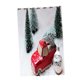 thumbnail image 2 of Decoración de Navidad cortina de ventana baño cortina de balcón privacidad cubren 5 # Sunnimix Cortina decorativa de la Navidad, 2 of 6