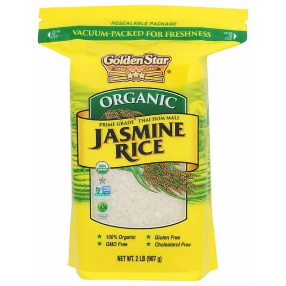 Pack of 6 Golden Star Jasmine Prime Grade Rice 2 lb