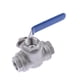 thumbnail image 1 of Bearachild 304 Stainless Steel 3 Way Ball Valve for Water Steam DN15 Cocina y Comedor, 1 of 1