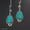 #2, variant on Women Retro 925 Silver Hook Earrings Turquoise Dangle Drop Wedding Party Jewelry-#10