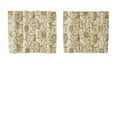 thumbnail image 3 of VHC Brands Dorset, Farmhouse Cafe Tier Curtain, Floral, Gold, 24x36, Set of 2, 3 of 3