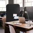 thumbnail image 3 of DECOLAB Free Standing Room Divider, Portable Room Separation Panel for Home, Office, Studio, 29"x65", Midnight, 3 of 9