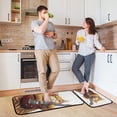 thumbnail image 6 of Cat Playing Guitar Kitchen Mat Set of 2 Cushioned Non Slip Rugs for Bedroom Floor Runner Mats, 6 of 7