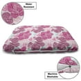 thumbnail image 3 of Floral Pet Bed, Orchid Blossoms in Pink and Mint Shades and Grunge Effect Tropical Plant, Chew Resistant Pad for Dogs and Cats Cushion with Removable Cover, 24" x 39", Multicolor, by Ambesonne, 3 of 4