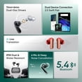 thumbnail image 3 of Auriculares realme Buds Air 7 Pro 48 h ANC IP55 Beige, 3 of 8