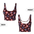 thumbnail image 5 of Lsque American Stars1 Printed Women'S Sports Bra, Compression, Moisture Wicking, High-Impact Sports Bra For Women,Supportive sports bra-Large, 5 of 9