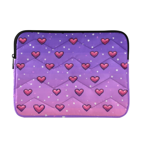 FORMRS 13-13.3 inch Laptop Sleeve Case Soft Carrying Quilted Computer Bag Cover, Pixel Love