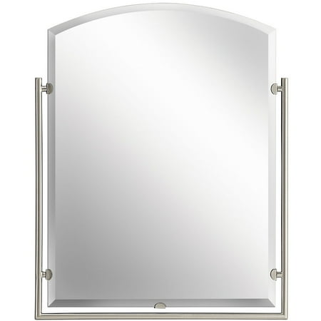 Kichler 41056 Brushed Nickel Structures Arched Mirror Com Kichler 41056 Brushed Nickel Structures
