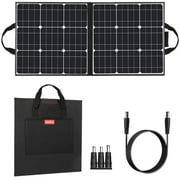 50W 18V Portable Solar Panel, Flashfish Foldable Solar Charger with USB Outputs