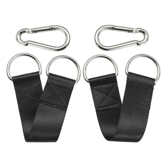 Huhudde Heavy Type Swing Strap With Carabiner Breaking Strength Nylons Hammocks Belt for Outdoor Use