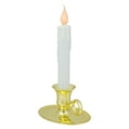 thumbnail image 3 of Northlight LED Lighted Window Candle with Oval Handle Base - 8 - White and Gold, 3 of 5
