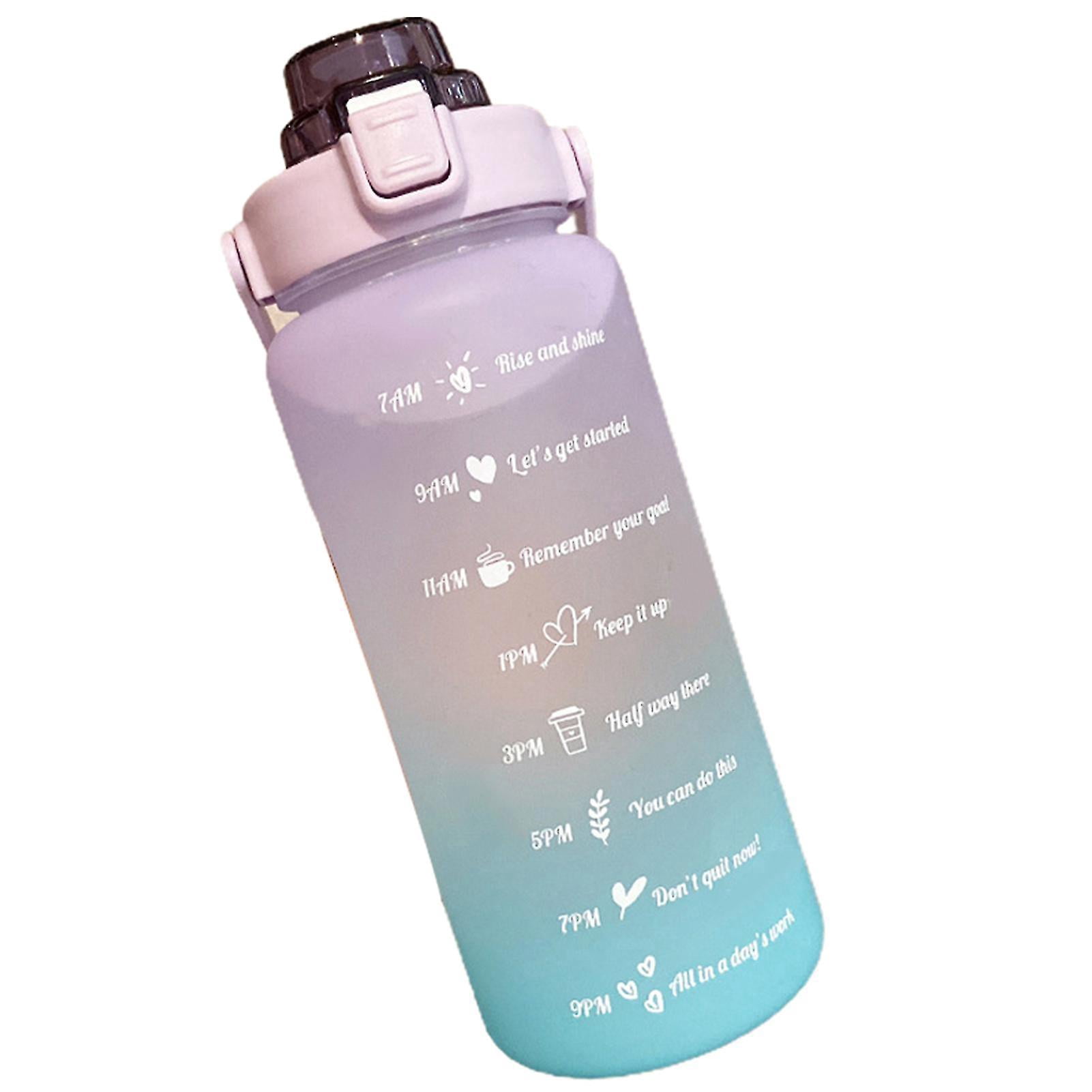 70oz Sports Bottle With Time Marker 2000ml Scale Water Bottle With Flip ...