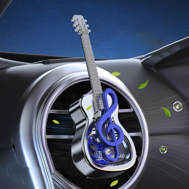 Car Fragrance Guitar Dynamic Note Air Outlet Car Essential Oil Aromatherapy