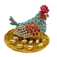 thumbnail image 4 of Figura de huevos para incubar de gallina, joyero esmaltado, caja del Tesoro, caja de baratija creativa artística para mamá, esposa, novia, regalo de, 4 of 9