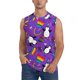 thumbnail image 1 of Fotbe Rainbow Lgbt Penguin Men's Camiseta sin Mangas Estampada para Hombres, Playera Casual para Gimnasio, Entrenamiento, Playa-Small, 1 of 7