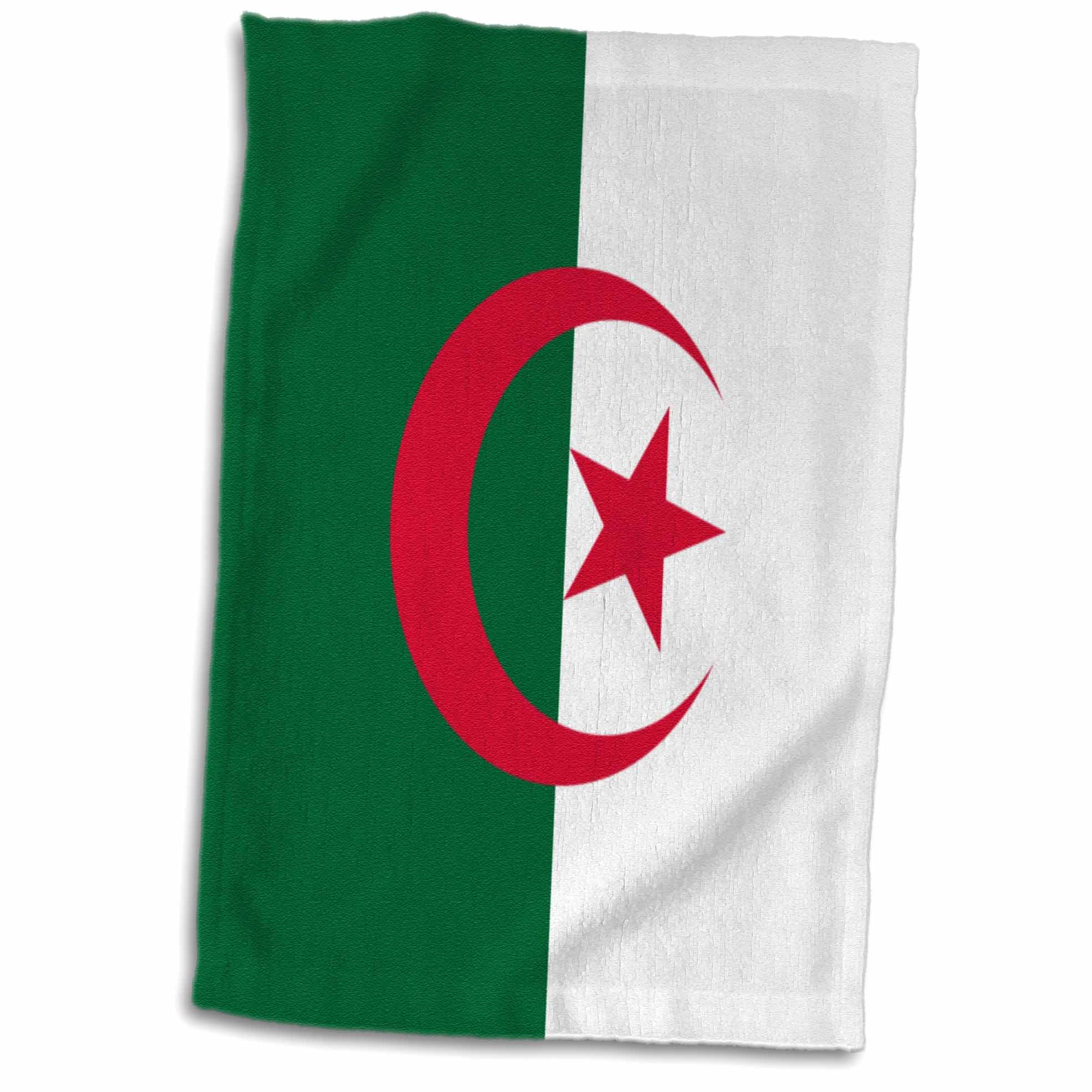 3dRose of Algeria - Algerian green red Islamic crescent moon and star. Africa Arab African world - Towel, 15 by 22-inch - Walmart.com