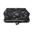 thumbnail image 3 of Lady Leather Wallet Zero 4.13 X 4.52 In Three-Dimensional Buckle Design Small Portable Easy Opening And Closing Dark Gray Geometric Patterns_1 (3), 3 of 5