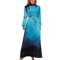 thumbnail image 2 of Tiburón submarino y buzo Vestido largo Vestidos de mujer Vestido de mujer Falda de mujer Vestido de noche, 2 of 5