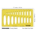 thumbnail image 2 of Traceease Geometric Drafting Ellipse Template Drawing Stencil, Designing Template Measuring Ruler, 2 of 6