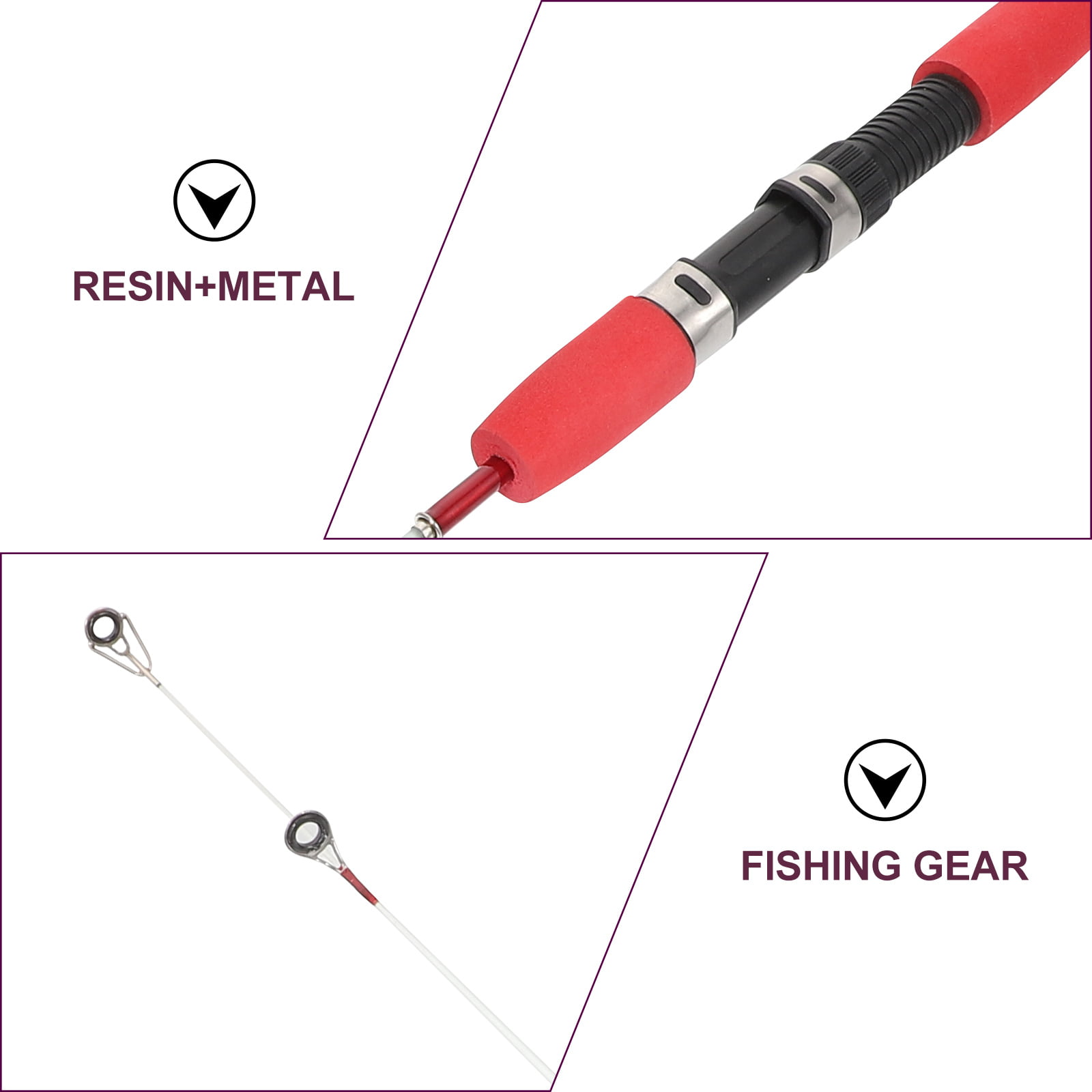 Frcolor Fishing Rod Ice Rod Portable Short Poles Winter Rods Blanks Combo  Prawn Kids Lightweight Outdoor Accessories Accessory 