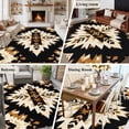 thumbnail image 5 of 5'x8' Area Rugs, Southwestern Aztec Indoor Outdoor Area Rug for Living Room Bedroom, Retro National Style Brown Abstract Washable Bathroom Rugs Kitchen Floor Carpet Mats Home Decor Aesthetic, 5 of 8