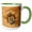 Green/White, variant on 3drose, Nautical Ship Anchor and Helm on a Florida Keys Map for Captain., 11oz Two-tone Red Mug
