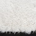 thumbnail image 3 of SAFAVIEH Cloud Landen Distressed Polyester Shag Area Rug, White, 6'7" x 6'7" Round, 3 of 7