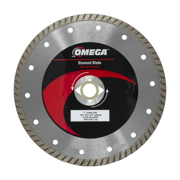 Omega Diamond Tools TB70 7 in. Turbo Diamond Blade