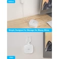 thumbnail image 4 of COOLWUFAN Soporte de pared para sistema WiFi doméstico eero Pro 6 o eero Pro 6E, soporte simple y resistente para sistema Wi-Fi 6 de malla tribanda eero Pro 6E y Pro 6 (blanco (paquete de 3)), 4 of 5