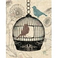 thumbnail image 2 of Williams, Todd 12x14 White Modern Wood Framed Museum Art Print Titled - Birds and Blooms I, 2 of 4