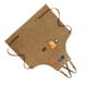 thumbnail image 5 of Delantal de carpintería de lona gruesa, impermeable, para jardinería, cafetería, color tostado claro, 5 of 12