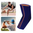 thumbnail image 3 of Unique Bargains 1 Pair Thickened Elbow Protection Elbow Pads Tightening Breathable Elbow Brace Blue M Size for Sports, 3 of 6