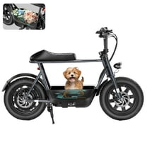 SANOPY 750W Electric Scooter for Adults & Teens, Up to 30 Miles Range 20 Mph, 16" Fat Tire for All-Terrain, Motorcycle Style E-Bike for Commuting with Carry Basket, Gray