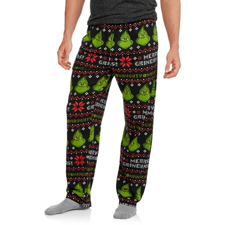 Grinch Naughty Fairisle Men's Sleep Pant - Walmart.com