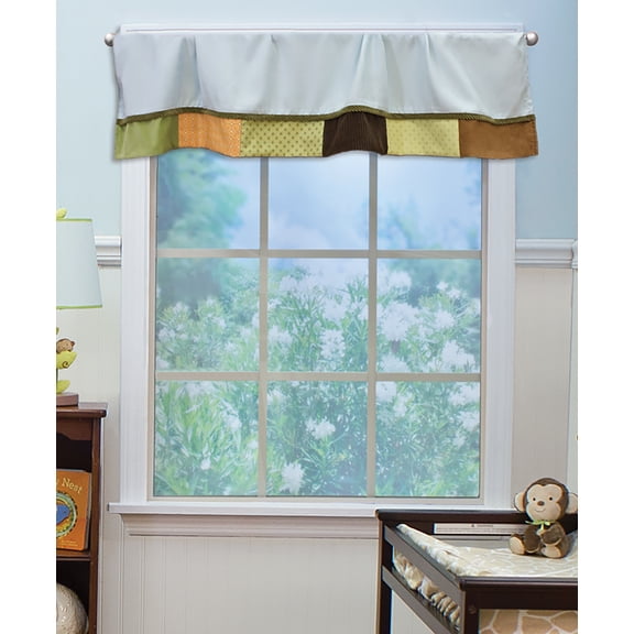 Geometric Patchwork Window Valance