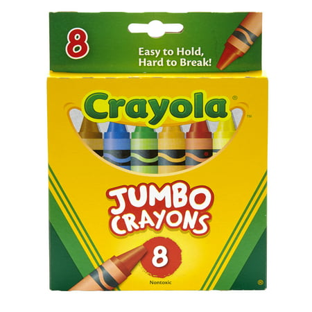 Crayola Jumbo Crayon Set, 8-Color Set