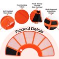 thumbnail image 6 of ROZKITCH Dog Cone Collar Stop Licking,Adjustable Elizabethan Cone for Dog After Surgery,Anti-Licking Pet Recovery Collar for Medium Dogs,Orange,M, 6 of 8