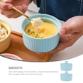 thumbnail image 3 of 2pcs Lidded Pudding Bowls Porcelain Ramekin Baking Cups Ceramic Dessert Bowls, 3 of 8