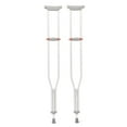 thumbnail image 6 of Medline Crutches for Adults, Lightweight, 5'2"-5'10", Regular, 300 lbs, Weight Capacity, Aluminum, Silver, 6 of 6