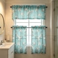 thumbnail image 5 of Gumesh Kitchen Curtains, Short Non-See-Through Privacy Tier Curtains, Light Filtering Semi Sheer Small Window Drapes for Bathroom Cafe, 3Pcs, 5 of 7