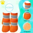 thumbnail image 7 of GASTROPOD 4Pcs Dog Booties,Breathable and Non-Slip Dog Shoes for Hot Pavement,Dog Shoes Large Size Dogs for Hot Pavement Hardwood Floors,Orange, 7 of 7