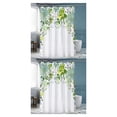 thumbnail image 2 of Wosthever Cortina de ducha de baño blanca que ahorra espacio, elegante y duradera, fácil de limpiar, cortina de ducha impermeable para baño Type9 NO9, 2 of 6