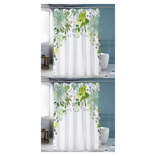 Inteprter Cómoda cortina de bañera Impermeable y que ahorra espacio Fácil de instalar Cortina de ducha para baño Lujoso Asequible YL347-10 YL347-10 180 cm * 180 cm 2Conjunto