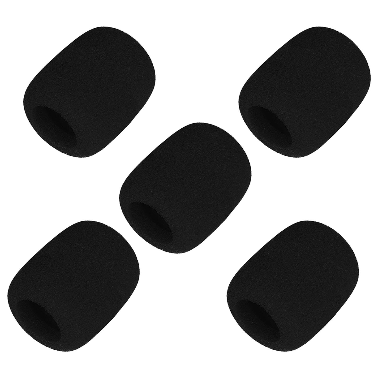 5 Bonnettes Anti-vent Pour Micro Col De Cygne - Mousse Noire, Qualité Audio