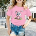thumbnail image 2 of Tanghaowl Easter Shirts for Boys Girls Easter Children's Cute Rabbit Easter Egg Casual T Shirt 3 T Clothes, 2 of 4