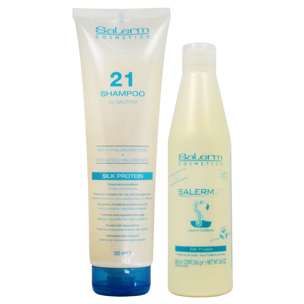 Salerm Cosmetics Salerm 21 Shampoo 10.8oz + Leave In Conditioner 8
