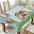 thumbnail image 6 of Coolnut Easter Bunny Tulips Rectangle Tablecloth Spill-Proof Polyester Table Cloth Table Cover for Kitchen Dining Picnic Holiday Party Decoration,60"x90", 6 of 7